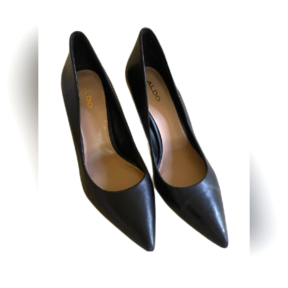 Aldo Sereniti Black Pump Stiletto heel Size 11 EUC